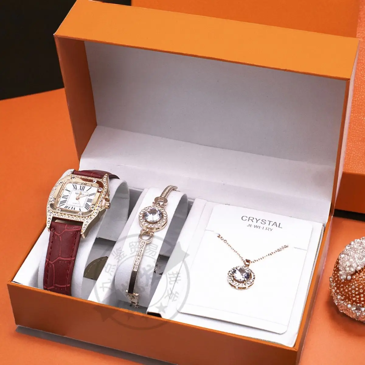 Women's 2-Piece Watch Set with Necklace & Bracelet — feature 2
