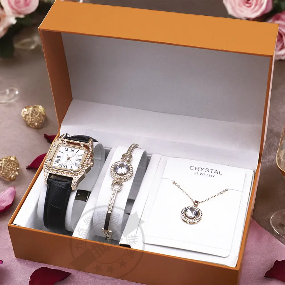 Women's 2-Piece Watch Set with Necklace & Bracelet — feature 4
