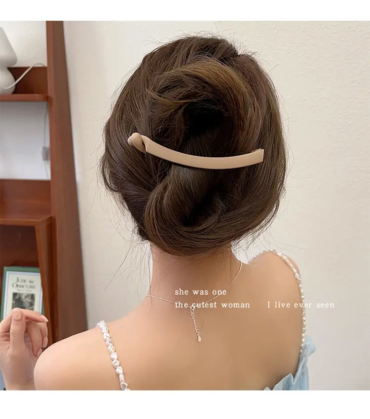 Frosted Banana Hairpin Traceless Women's 2024 New Style — feature 7