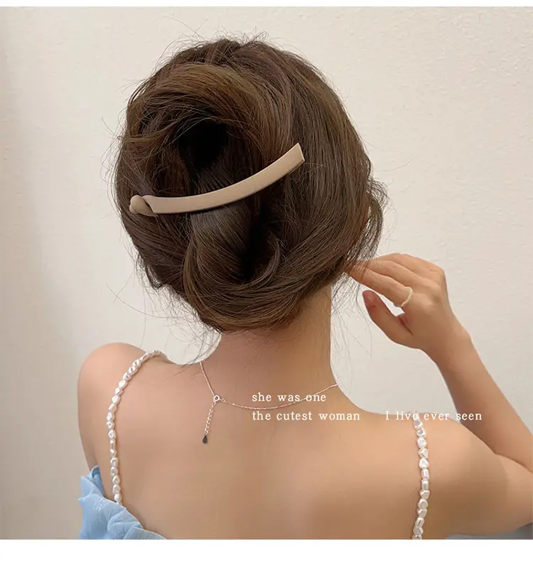 Frosted Banana Hairpin Traceless Women's 2024 New Style — feature 8