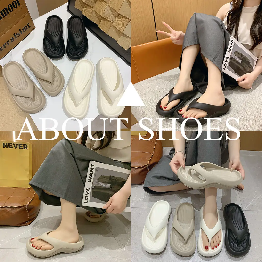 2025 New Summer Slippers for Women to Wear Outside, Thick-Soled Flip-Flops, Non-Slip Flats Sandals, Beach Shoes - Image 8