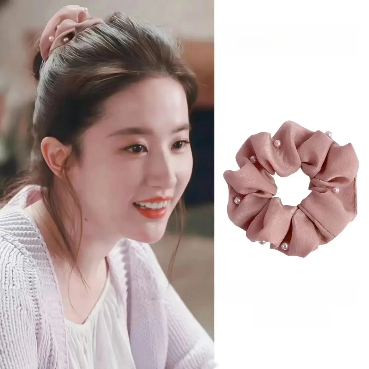 Liu Yifei Hair Grip Clip with Retro Bow