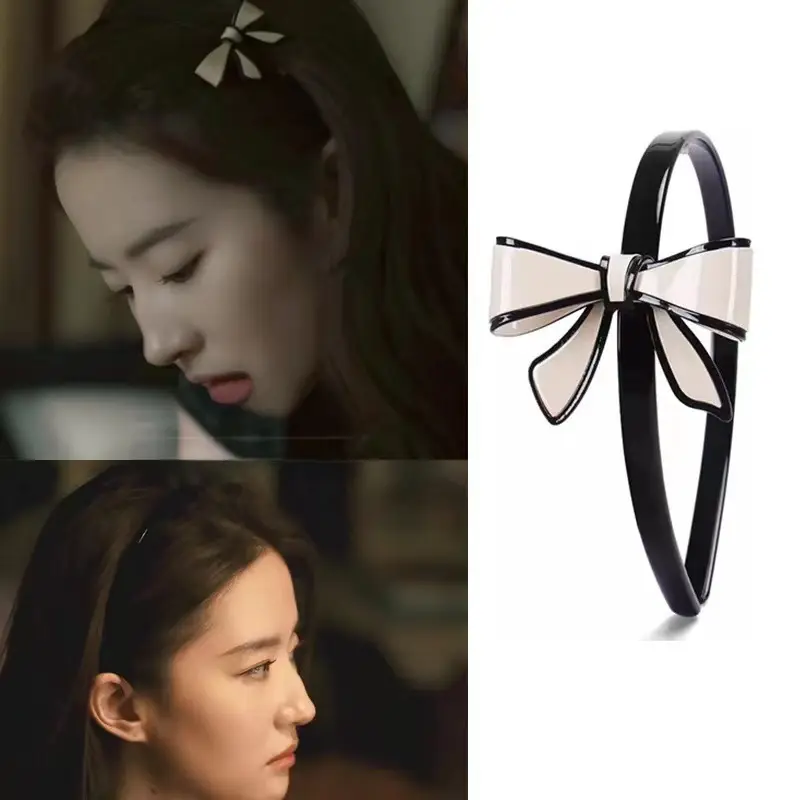 Liu Yifei Hair Grip Clip with Retro Bow