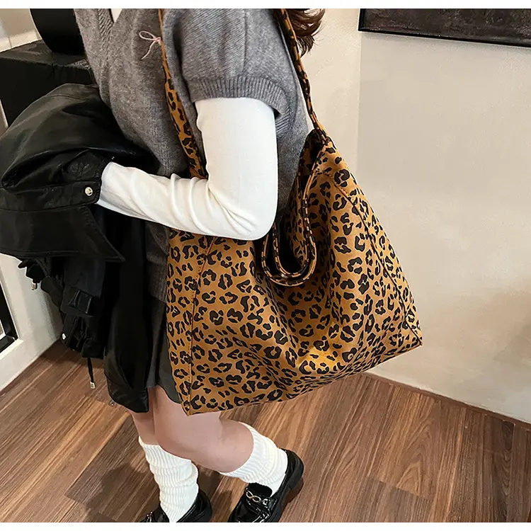 Women Woolen Suede Tote Bag Large Capacity — feature 20