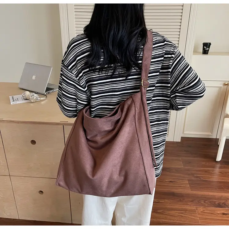 Women Woolen Suede Tote Bag Large Capacity — feature 25