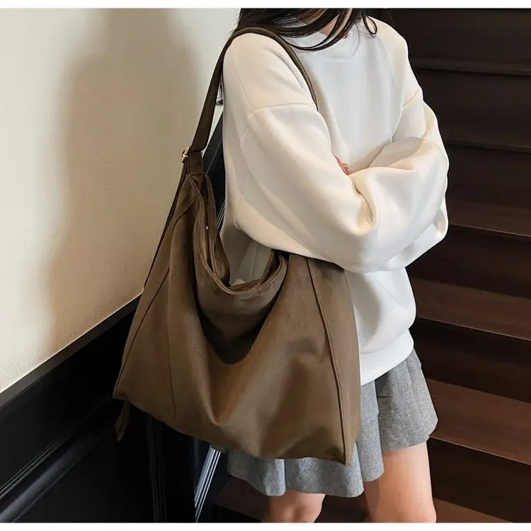 Women Woolen Suede Tote Bag Large Capacity — feature 27