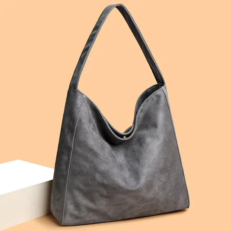 Women Woolen Suede Tote Bag Large Capacity