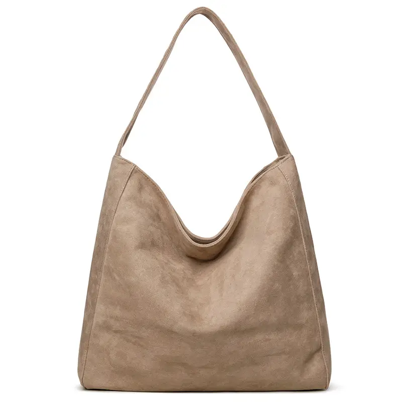 Women Woolen Suede Tote Bag Large Capacity