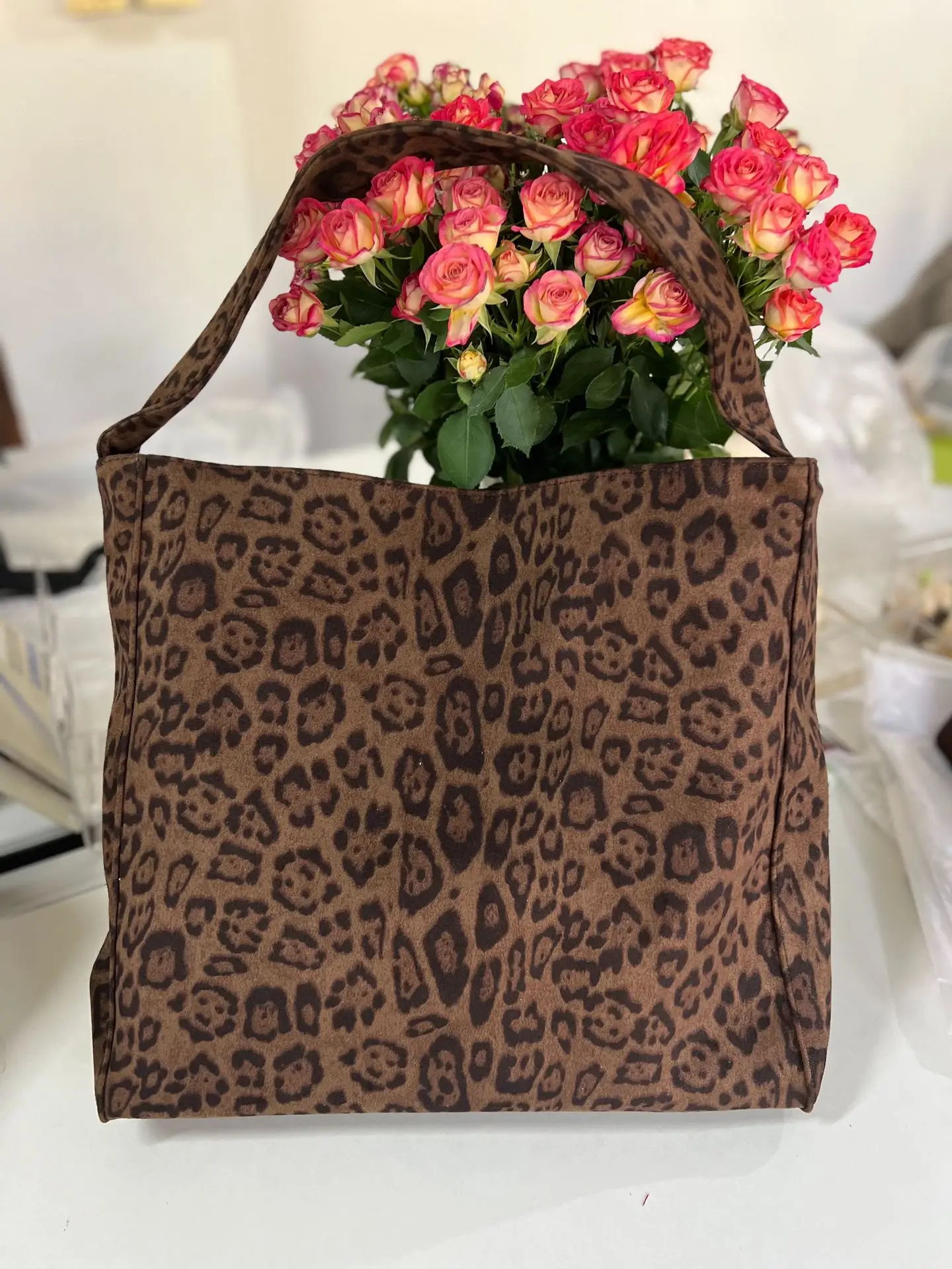 Women Woolen Suede Tote Bag Large Capacity
