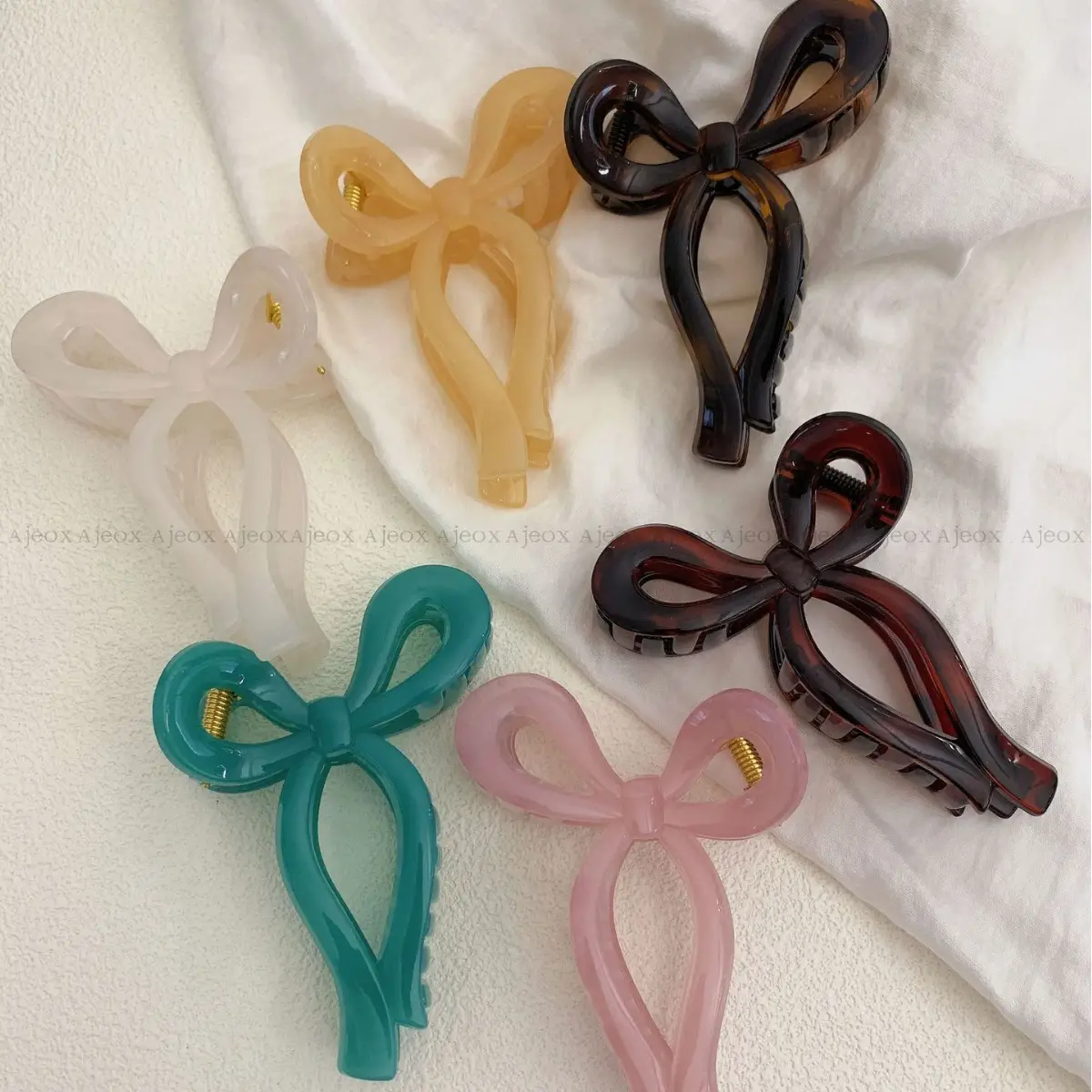 European & American New Style Ribbon Hairpin Butterfly Clip All-match