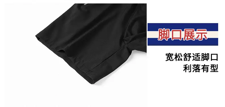Men Black Casual Shorts with Zipper Pocket — feature 16