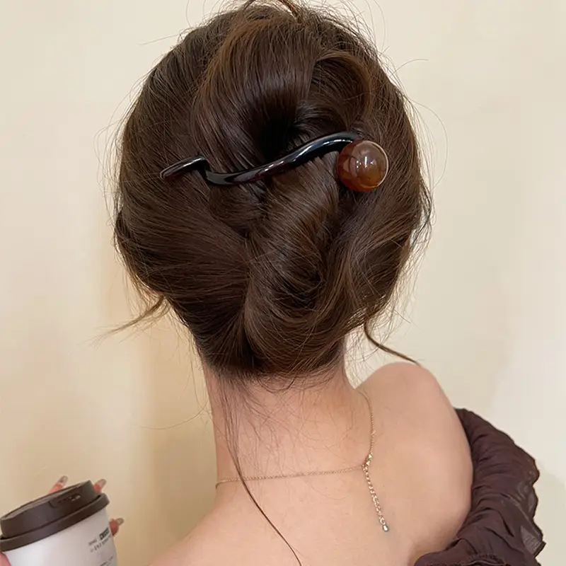 Korean-style Green Resin Hair Clip for Women — feature 5
