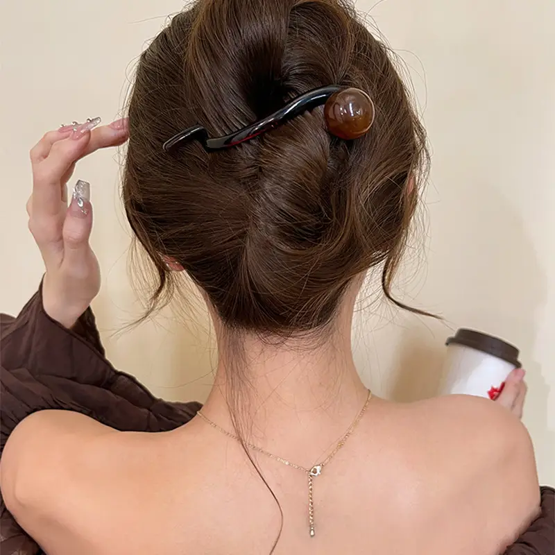 Korean-style Green Resin Hair Clip for Women — feature 8