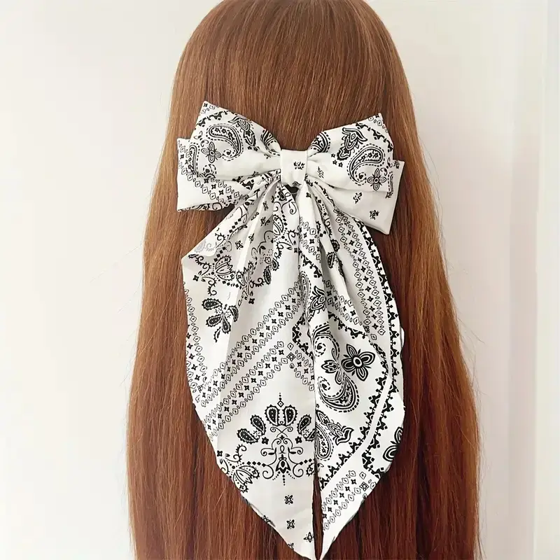 2024 Double-Sided Cashew Flower Bow Clip Hairpin