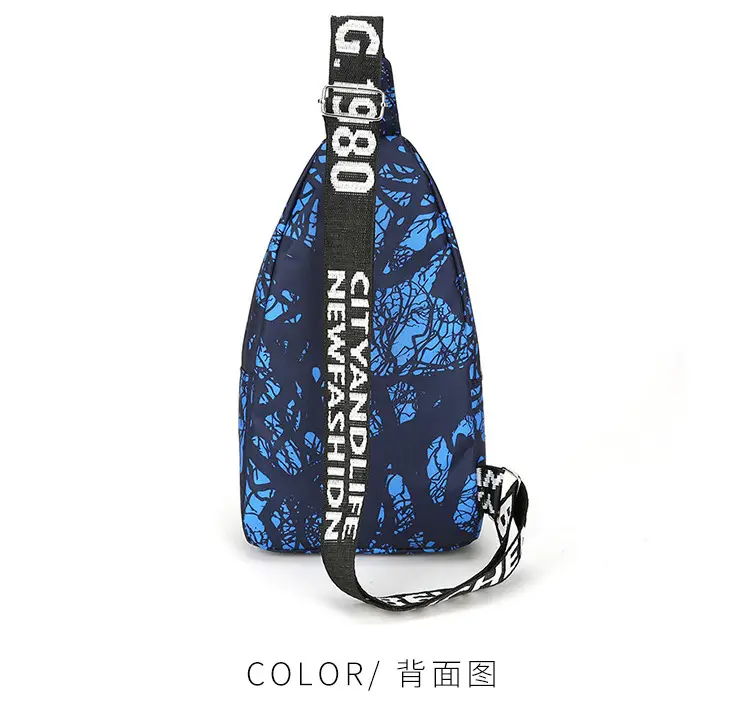Men's Black Graphic Crossbody Bag Large Capacity — feature 32