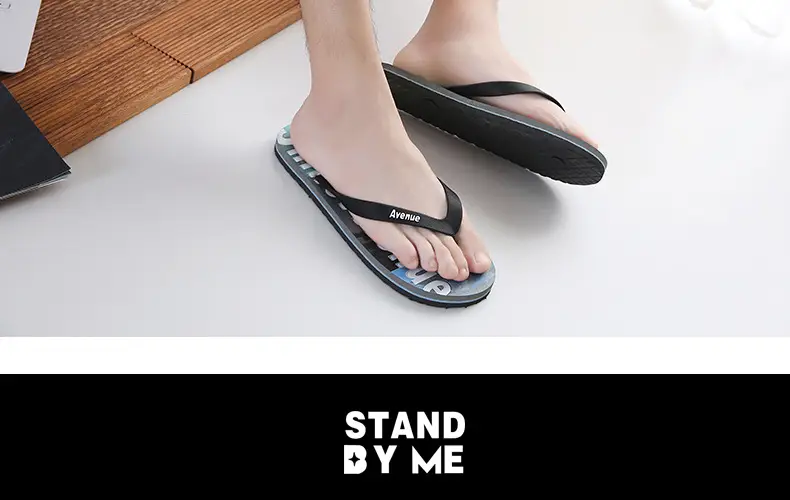 Men's Flip-Flops for Summer, Graffiti Design, Outdoor Beach Sandals, Non-Slip, Wear-Resistant, Lightweight, Trendy Style — feature 17