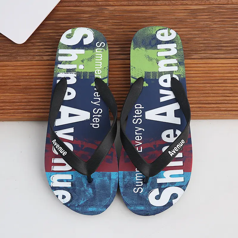 Men's Flip-Flops for Summer, Graffiti Design, Outdoor Beach Sandals, Non-Slip, Wear-Resistant, Lightweight, Trendy Style - Image 5