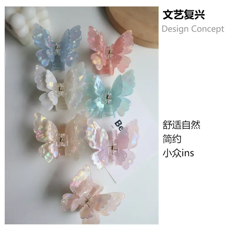 2024 Butterfly Hairpin Clip with Shark Design — feature 6