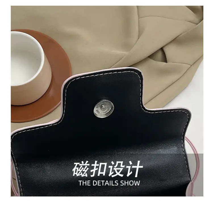 Black Diamond-Encrusted Women's Square Shoulder Bag — feature 7