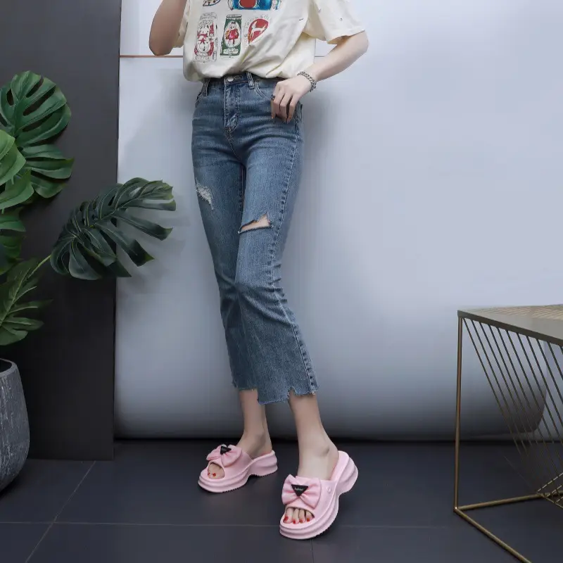EVA Thick Bottom Slippers Women Summer New Summer Slippers Wholesale Thick Bottom Beach Outer Wear Sandals Wholesale — feature 31