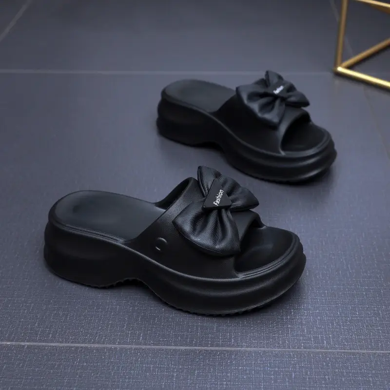 EVA Thick Bottom Slippers Women Summer New Summer Slippers Wholesale Thick Bottom Beach Outer Wear Sandals Wholesale