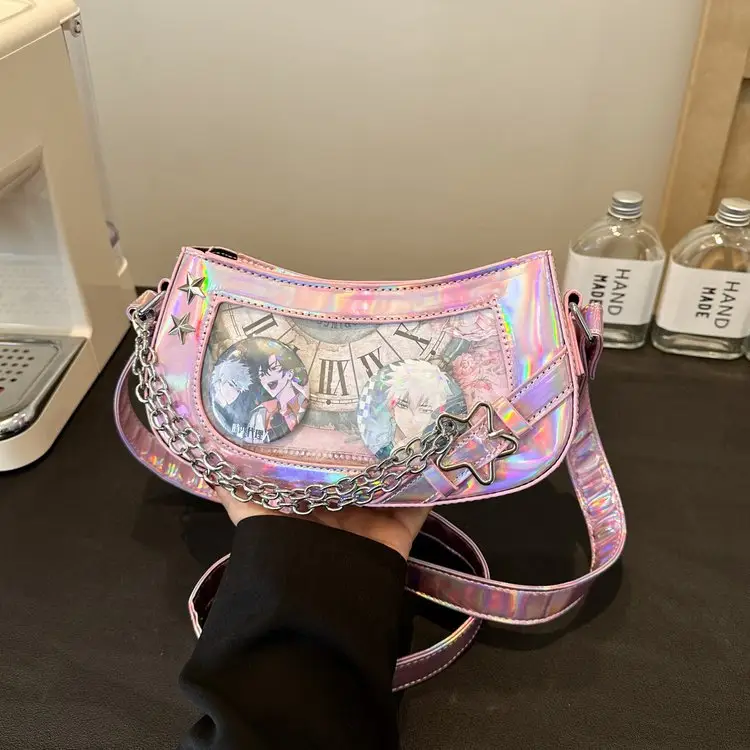 Women's Two-Dimensional Crystal Spice Crossbody Bag - Image 6