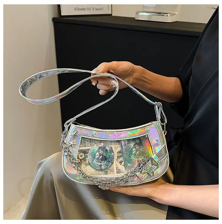 Women's Two-Dimensional Crystal Spice Crossbody Bag — feature 31