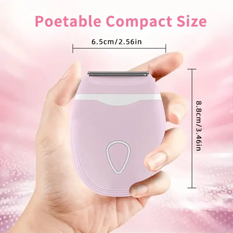 Pink Underarm Shaver with 2 Green Batteries