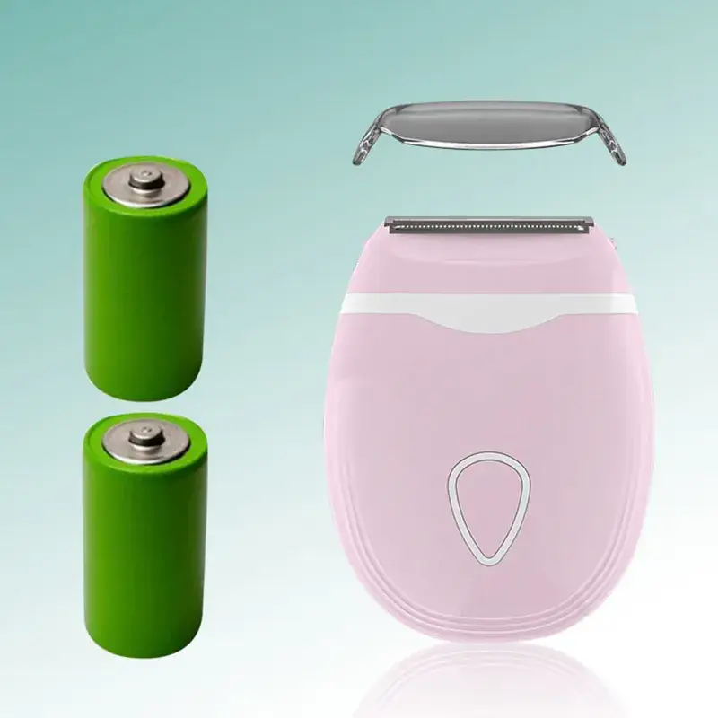 Pink Underarm Shaver with 2 Green Batteries