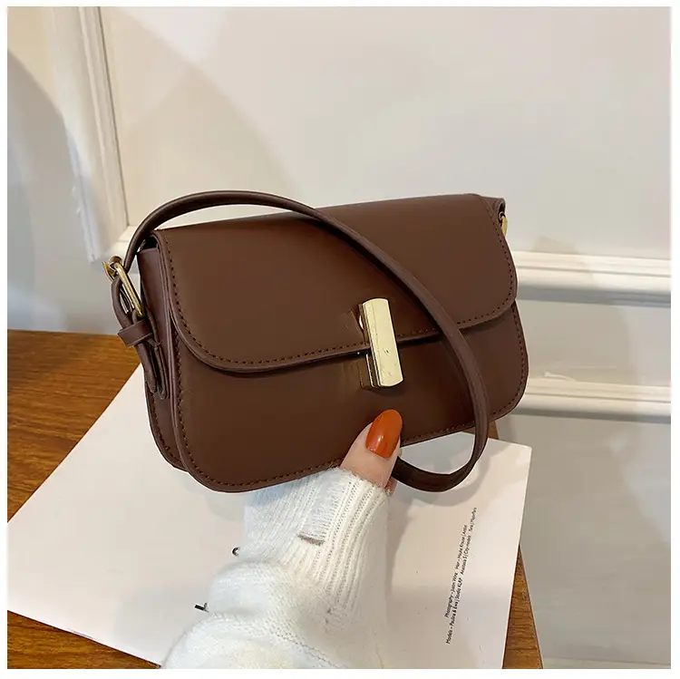 Women's Retro Crossbody Bag Brown Leather 2021 — feature 26