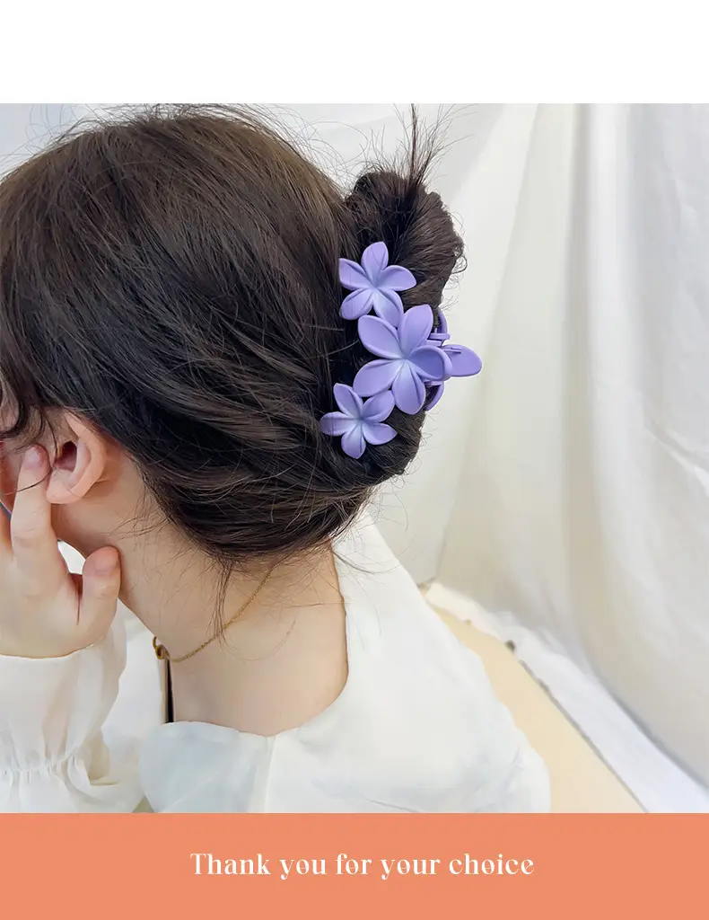 Purple Plastic Hairpin Clips for Girls — feature 13