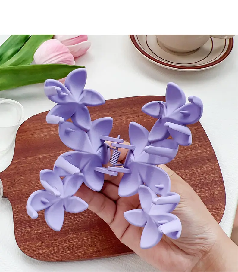 Purple Plastic Hairpin Clips for Girls — feature 9