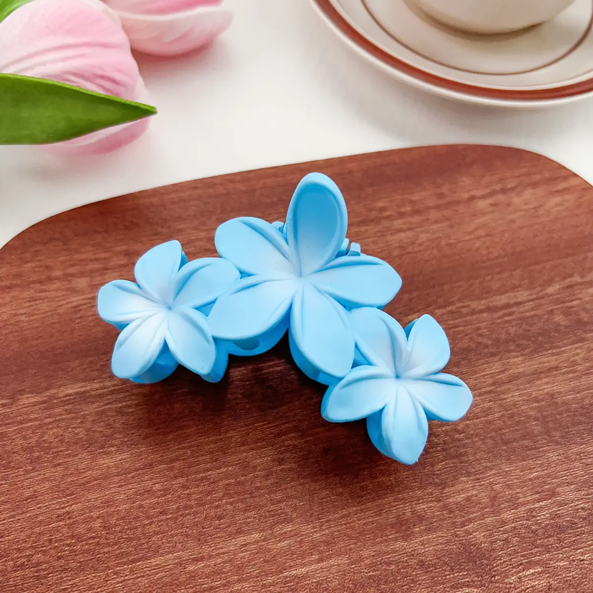 Purple Plastic Hairpin Clips for Girls - Image 2