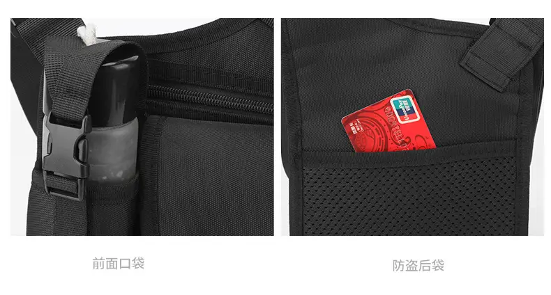 Tactical Shoulder Bag Olive Green Multi Pocket Travel — feature 10