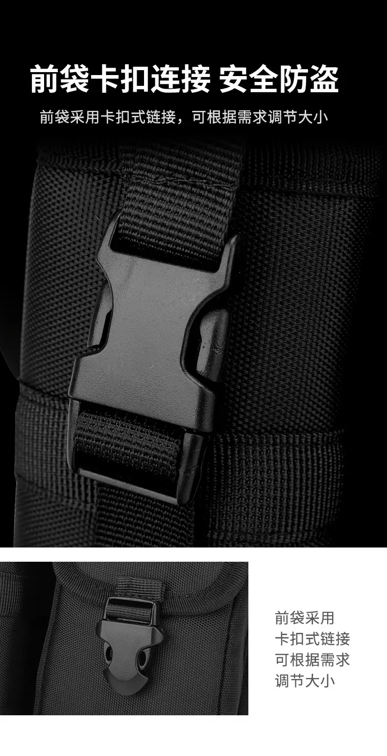 Tactical Shoulder Bag Olive Green Multi Pocket Travel — feature 14