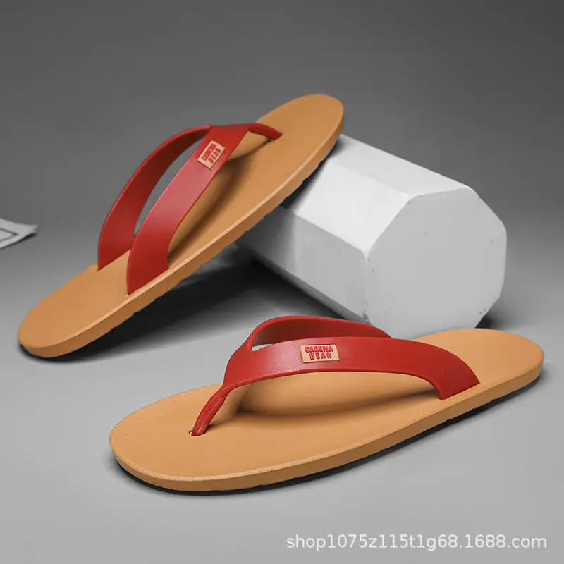 Black Casual Flip Flops with EVA Sole