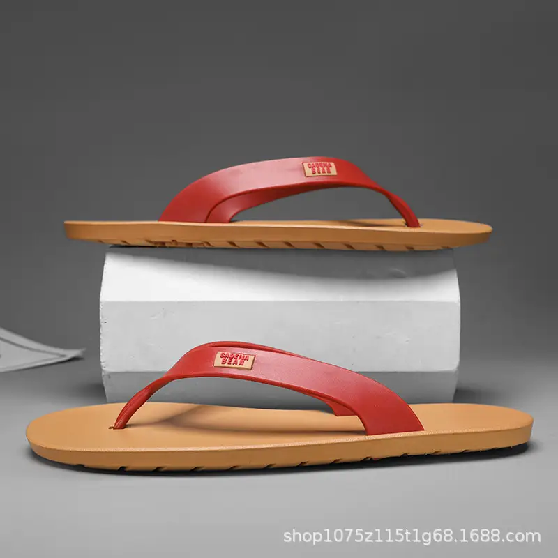 Black Casual Flip Flops with EVA Sole