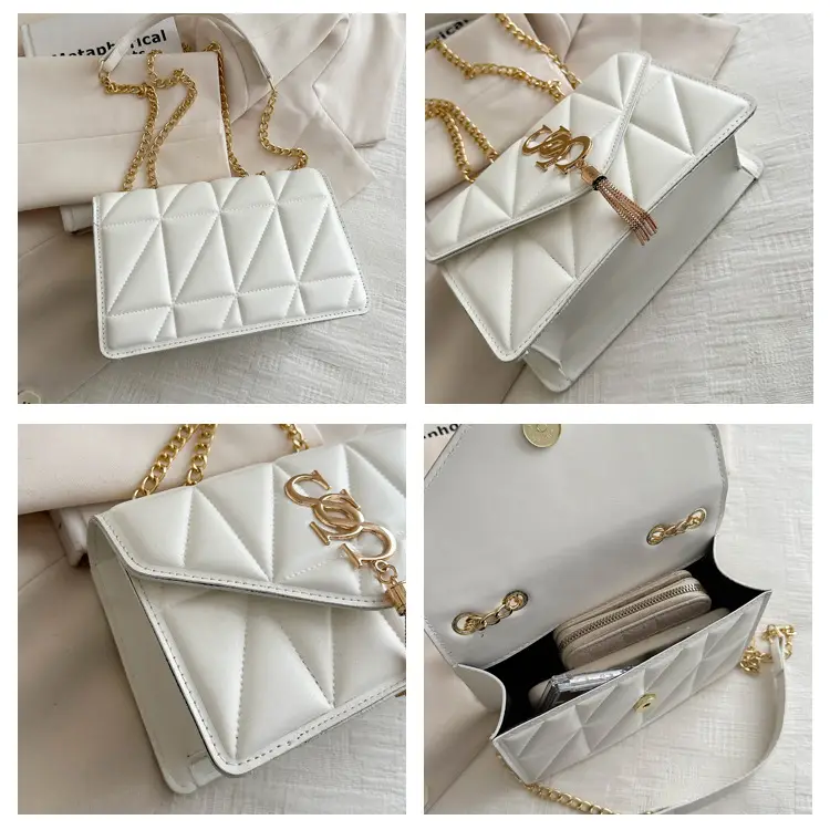 Orange Chain Embroidery Women's Shoulder Bag — feature 9