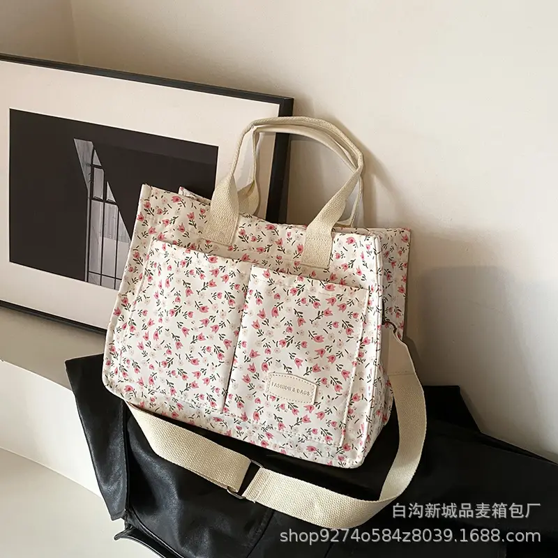 Trendy Floral Large Tote Bag for Women 2026 - Image 3