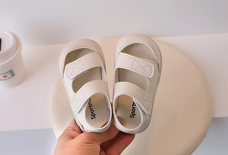 Black Velvet Toe Sandals for Toddler Boys 1-3Y — feature 11