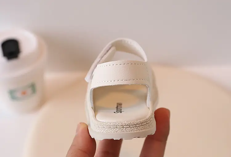 Black Velvet Toe Sandals for Toddler Boys 1-3Y — feature 15