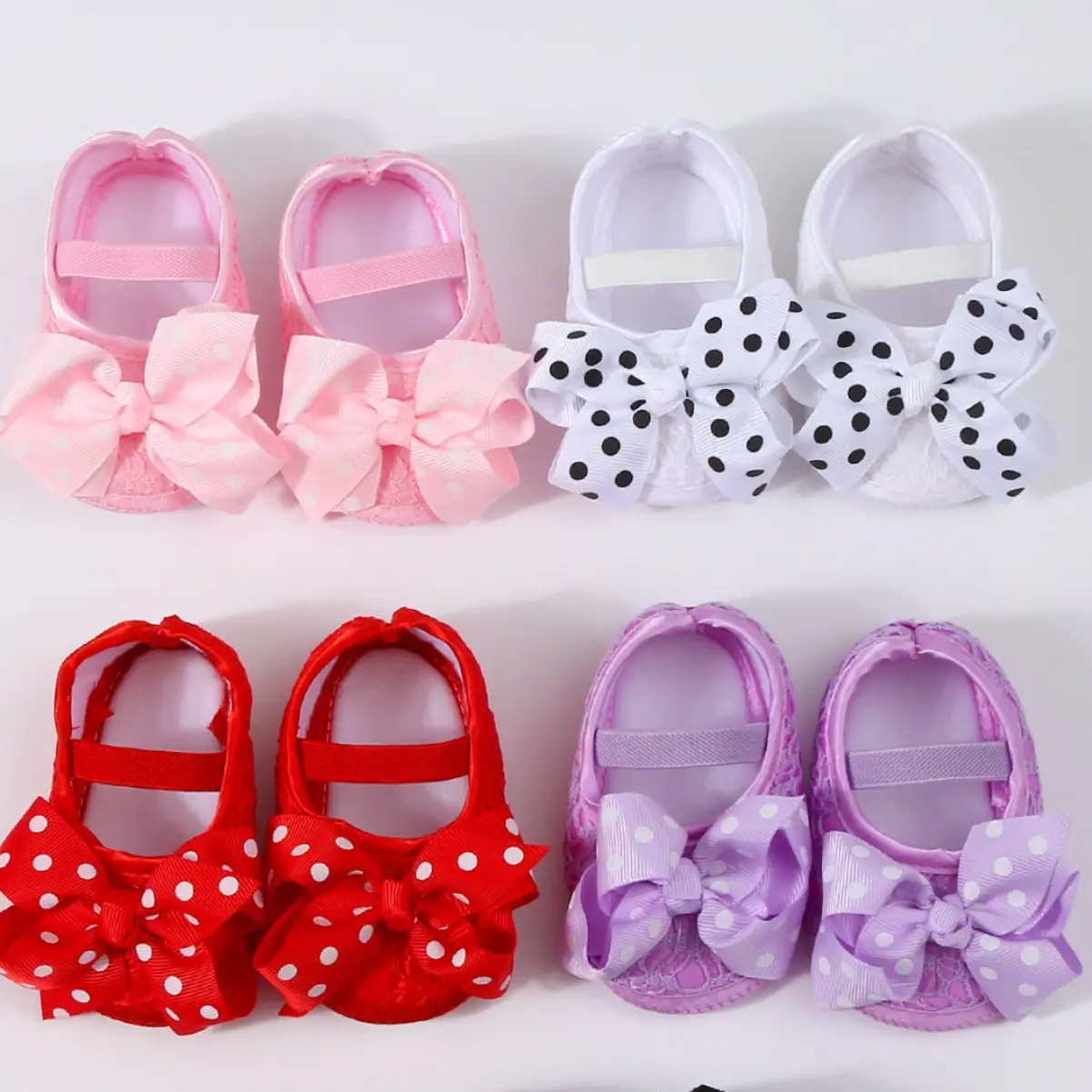 Korean Style 0-1 Baby Shoes with Soft Sole & Bow - Image 6