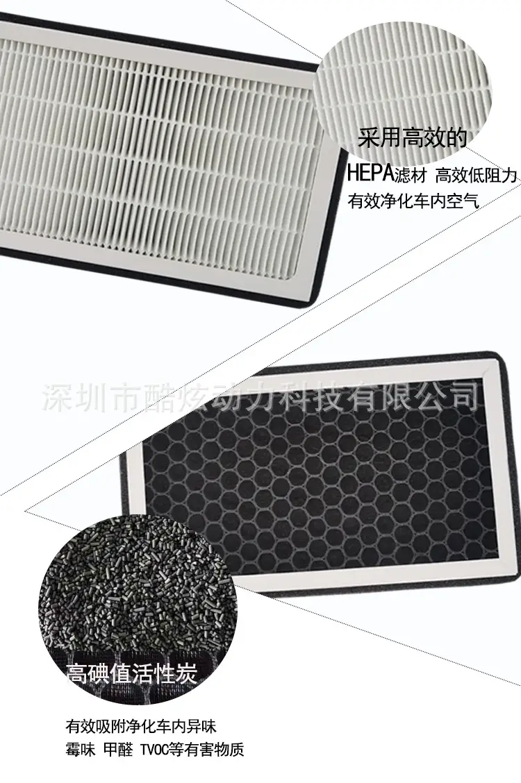 Suitable for GAC AION EAN S GE3 EA6 Zele iA5 activated carbon air conditioner filter element air grid — feature 6