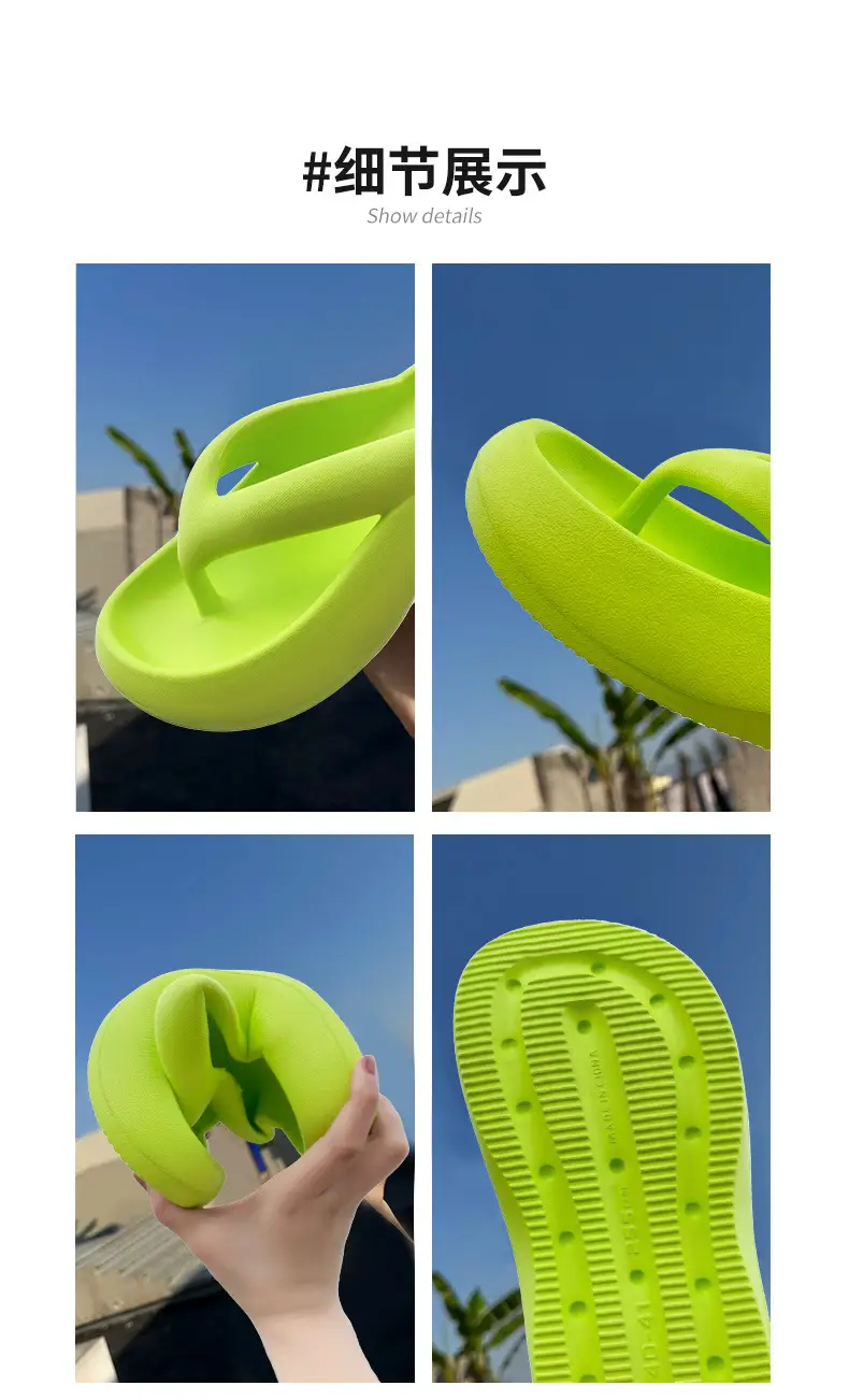 Stomp Flip Flops Women's Summer Outer Wear 2024 New Non-slip Thick Bottom Beach Seaside Flip Flops Women's Sandals — feature 5
