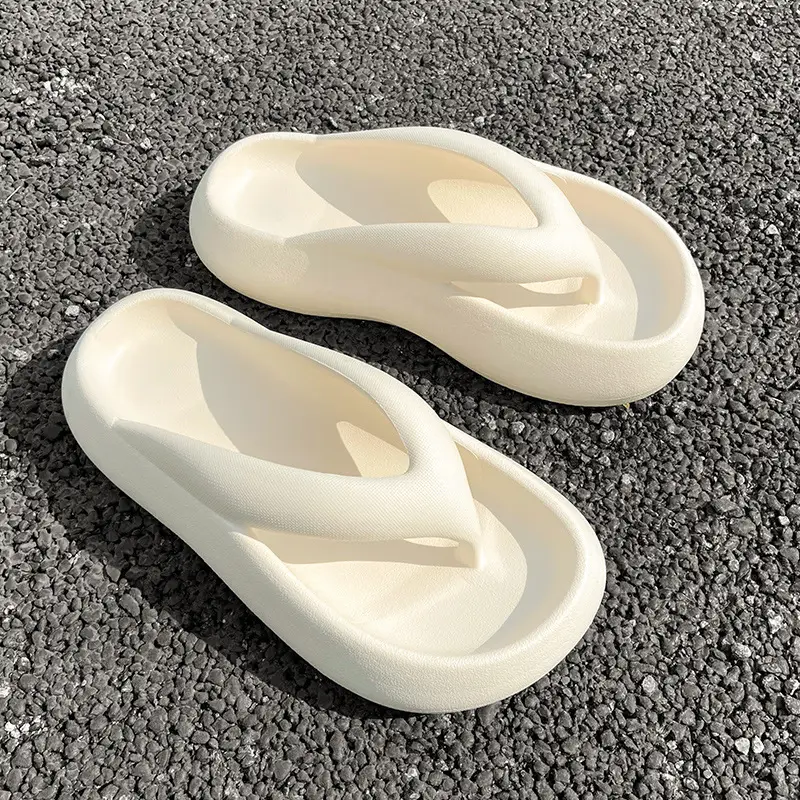 Stomp Flip Flops Women's Summer Outer Wear 2024 New Non-slip Thick Bottom Beach Seaside Flip Flops Women's Sandals - Image 2