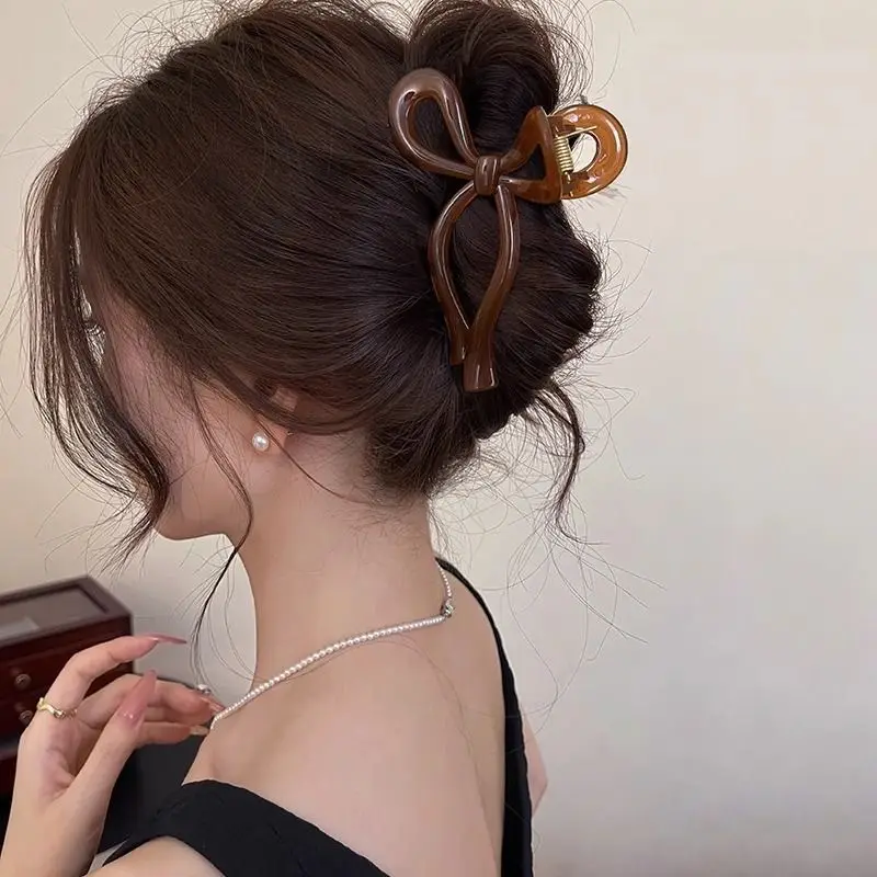 Clear Shark Clip for Hair Grab Large Bow Clip - Image 9