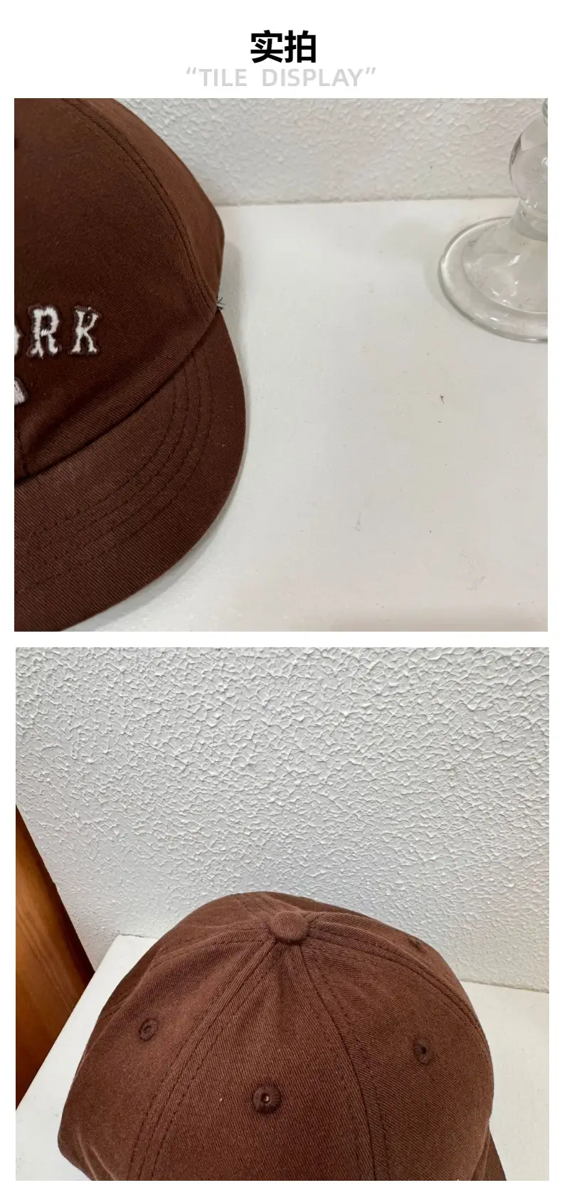 New York Letter Embroidered Soft Cap Set of 3 — feature 4