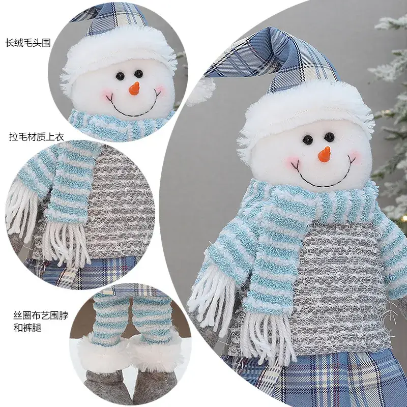 Cross-Border Christmas Doll Santa Snowman Telescopic Decor — feature 12