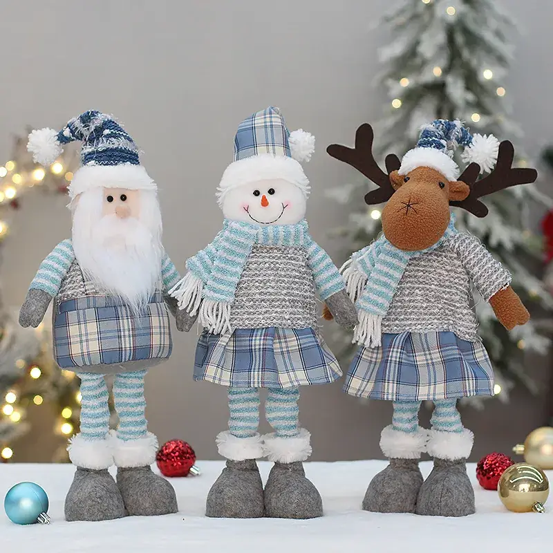 Cross-Border Christmas Doll Santa Snowman Telescopic Decor — feature 3