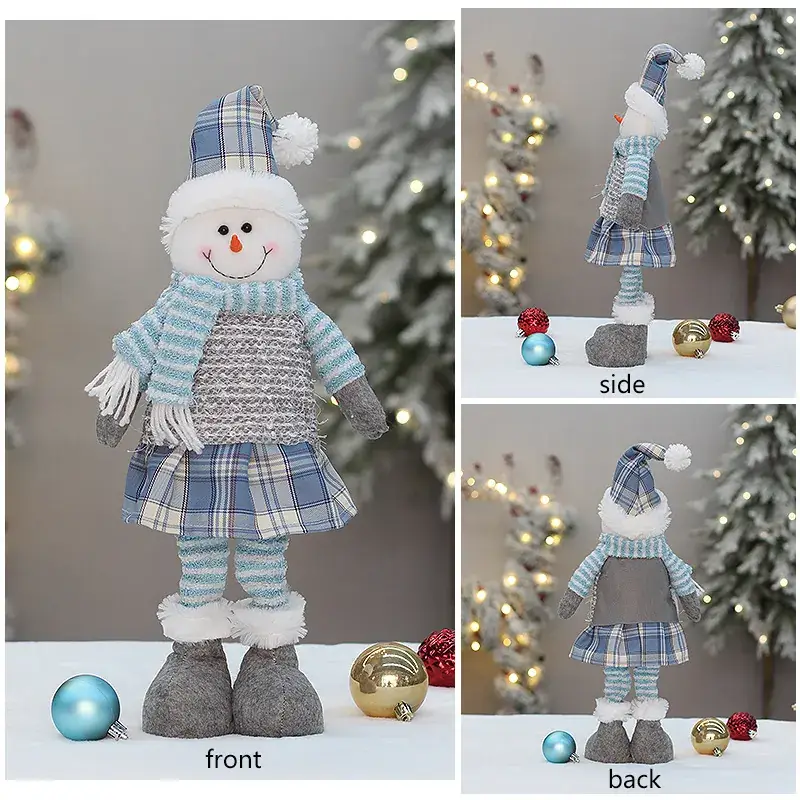 Cross-Border Christmas Doll Santa Snowman Telescopic Decor — feature 9